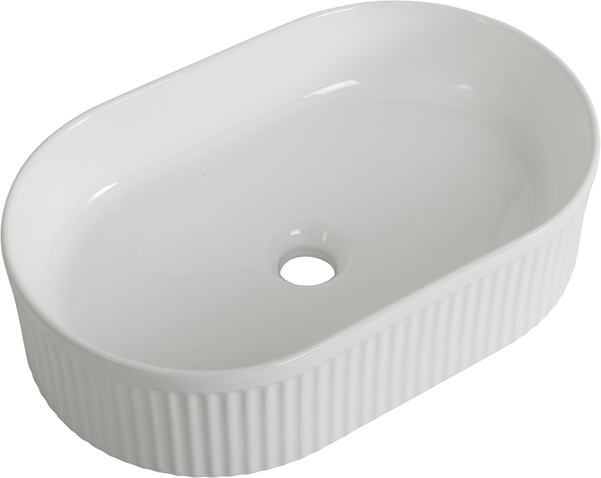 Накладная раковина BelBagno BB1497 49 глянцевая белая, овальная, фаянс