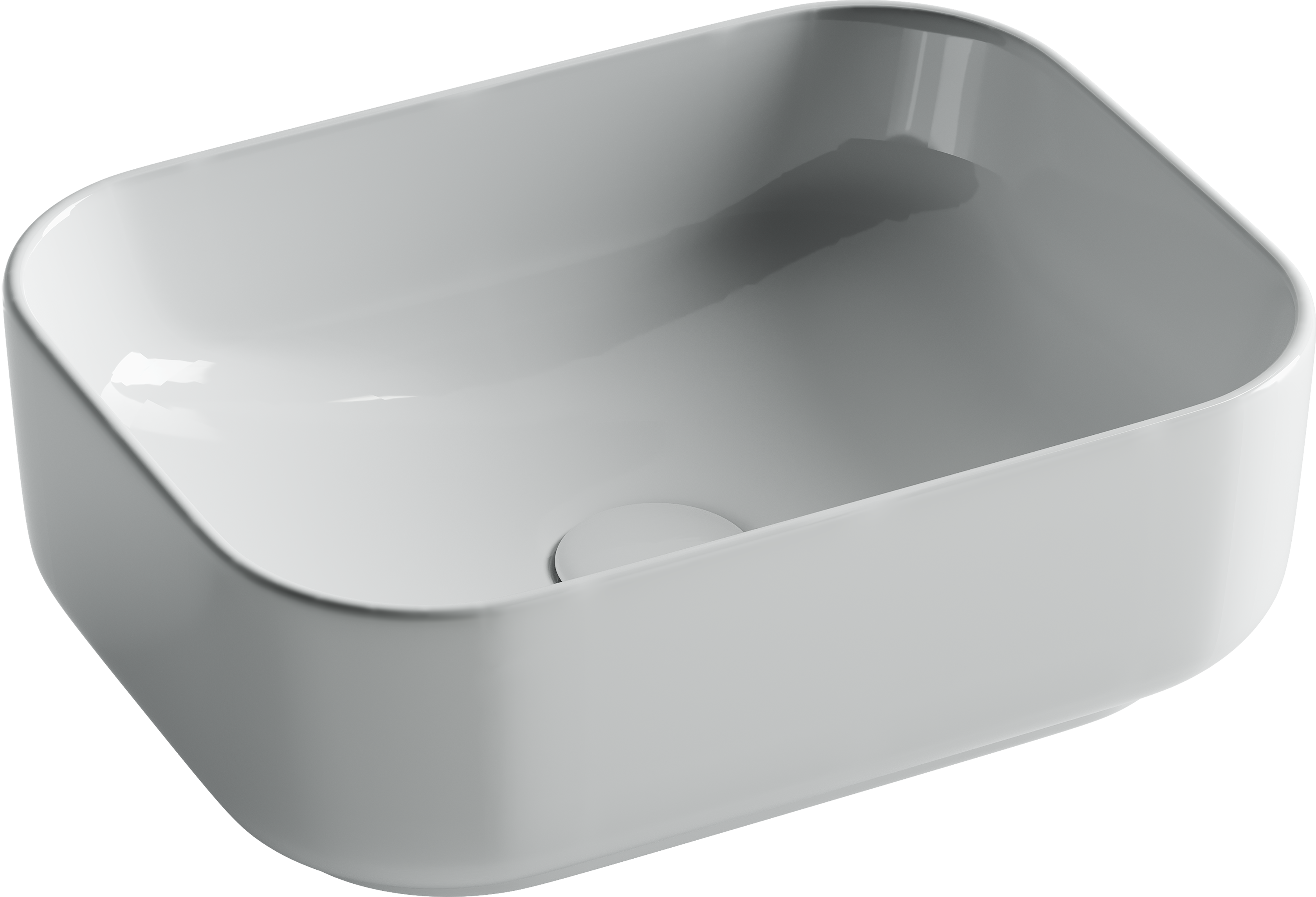 Накладная раковина Ceramicanova Element CN5042 40 глянцевая белая, прямоугольная