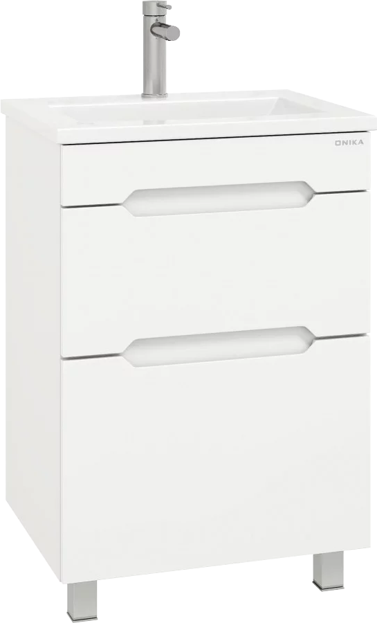 Тумба под раковину без столешницы Onika Айленд 50 напольная, белая