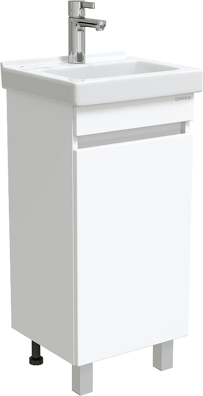 Тумба под раковину без столешницы Onika Милтон Квадро 40 напольная, белая