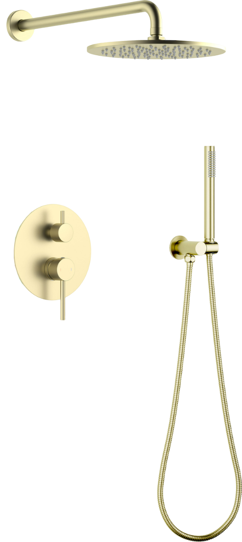 Душевой комплект Timo Saona SX-2369/17SM С ВНУТРЕННЕЙ ЧАСТЬЮ, золото матовое