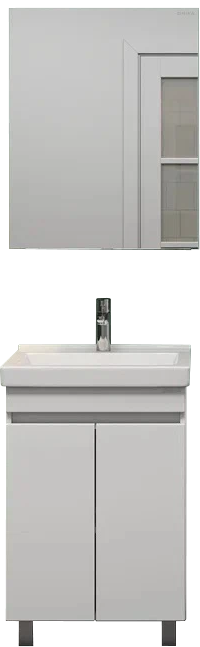 Мебель для ванной комнаты Onika Милтон Квадро 55 напольная, белая