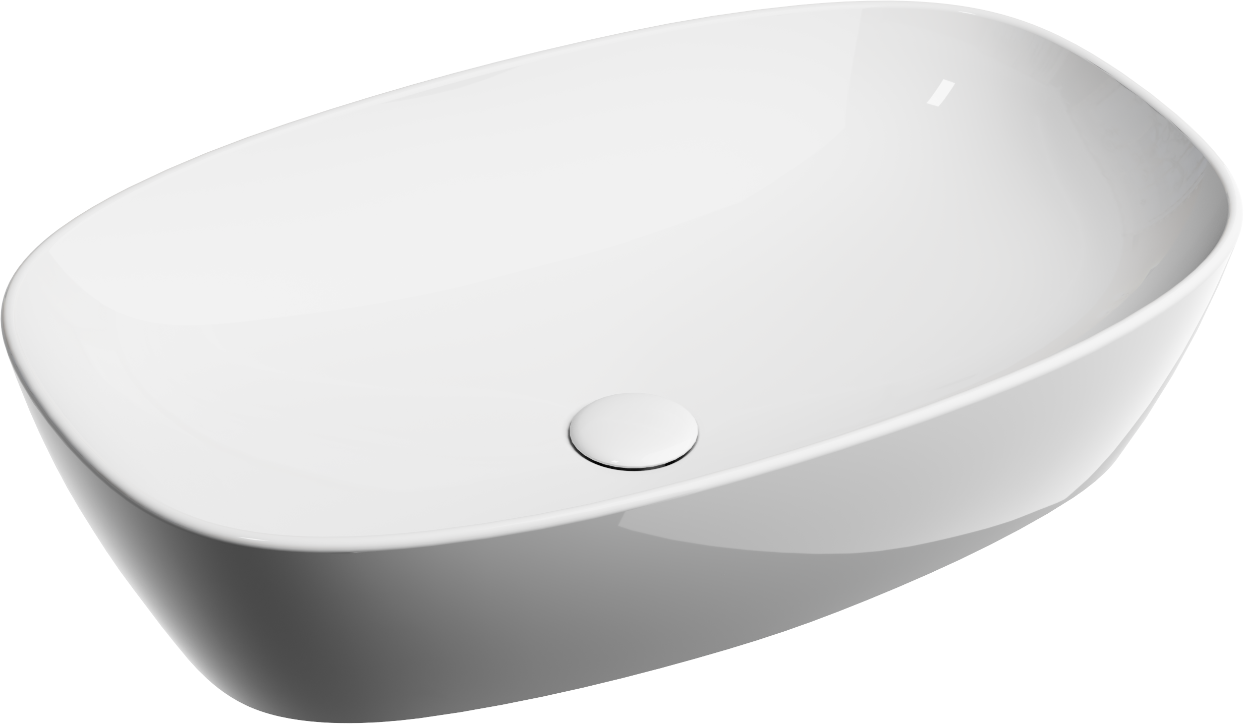 Накладная раковина Ceramicanova Element CN6049 60 глянцевая белая, прямоугольная