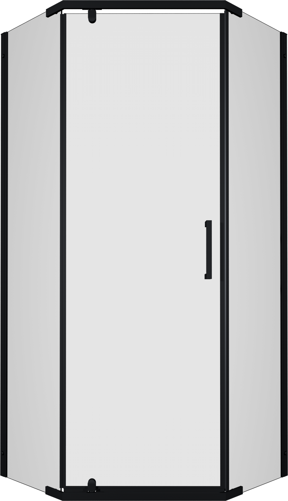 Душевой уголок Triton Дека -Блэк 90х90, стекло прозрачное