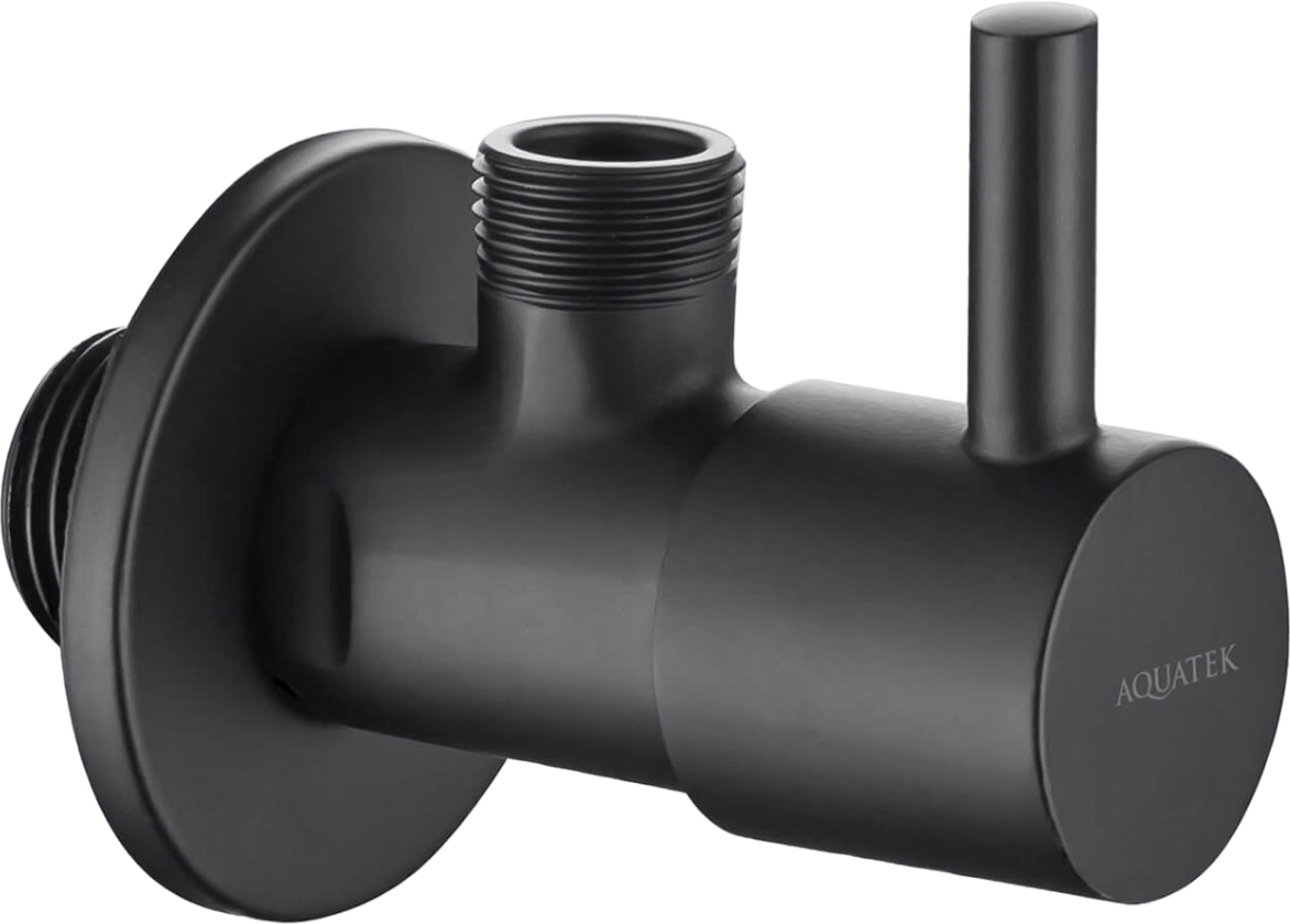 Вентиль AQUATEK AQ2450MB угловой, матовый черный