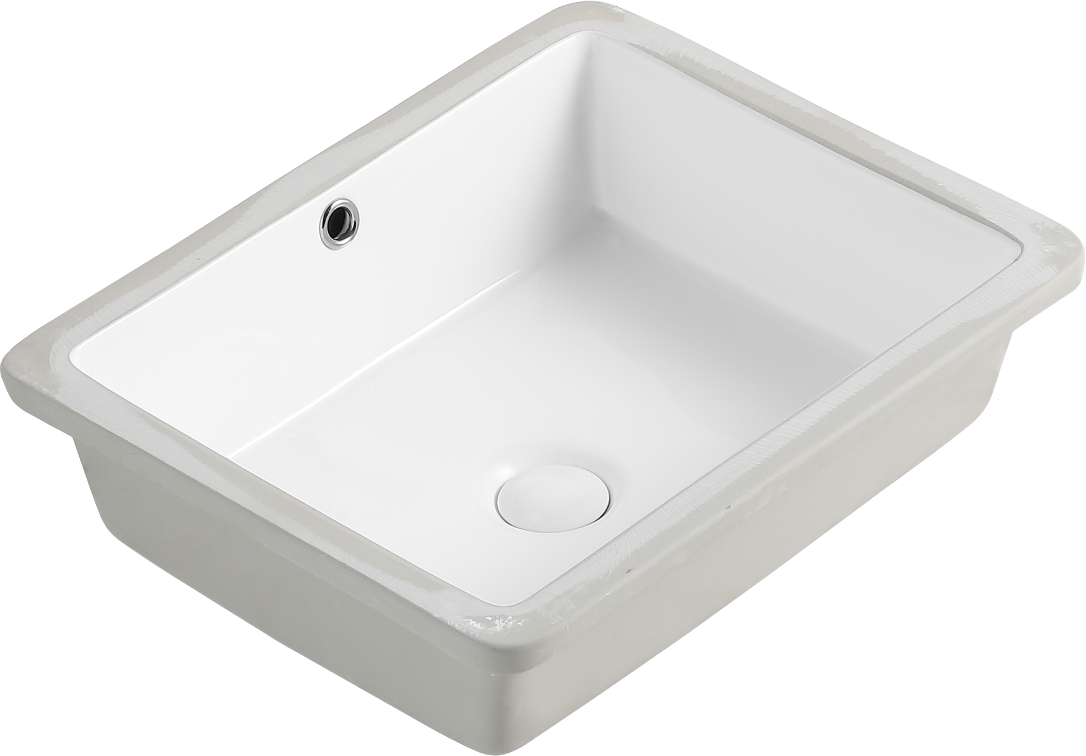 Раковина встраиваемая снизу Orange B02-500W 50 глянцевая белая, прямоугольная