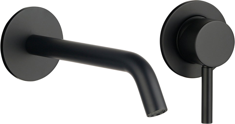 Смеситель для раковины AQUAme Siena AQM6215MB С ВНУТРЕННЕЙ ЧАСТЬЮ, черный матовый