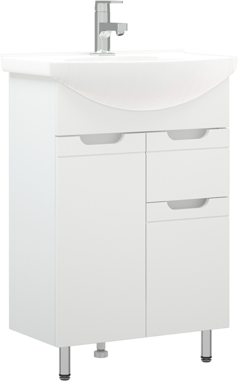 Тумба под раковину без столешницы Corozo Лея 60 белая