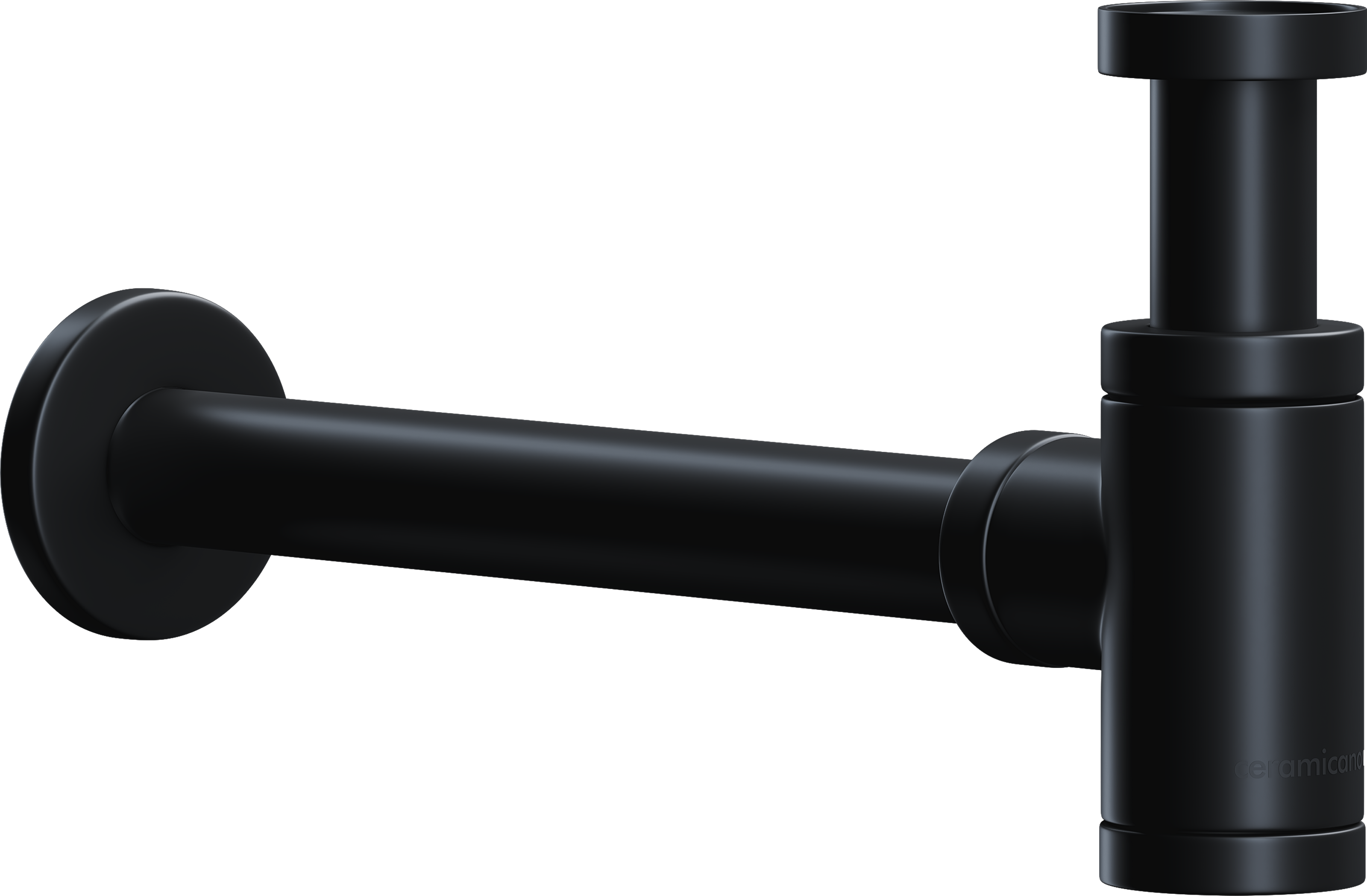 Сифон для раковины Ceramicanova 70001MB 32 мм, бутылочный, черный, нержавеющая сталь