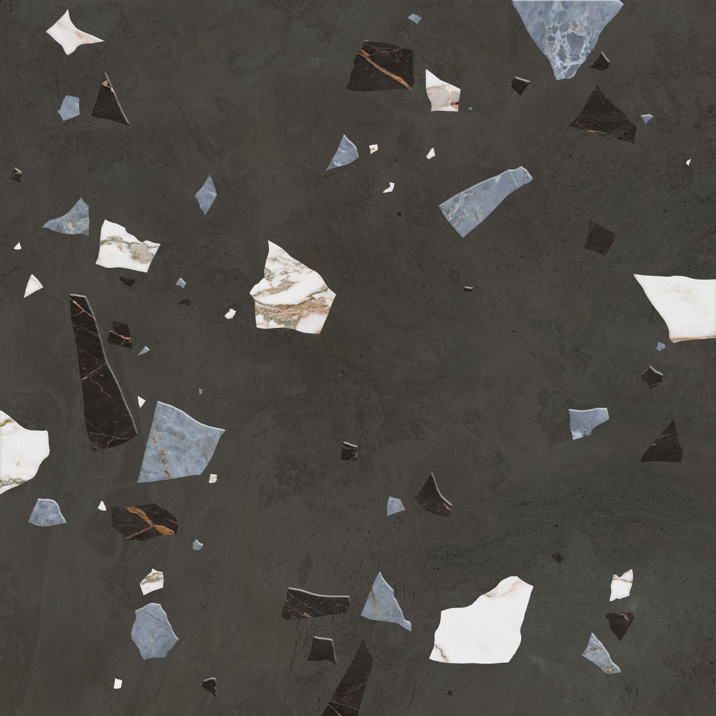 Керамогранит Керамин Войд 1Д 60х60 темно-серый