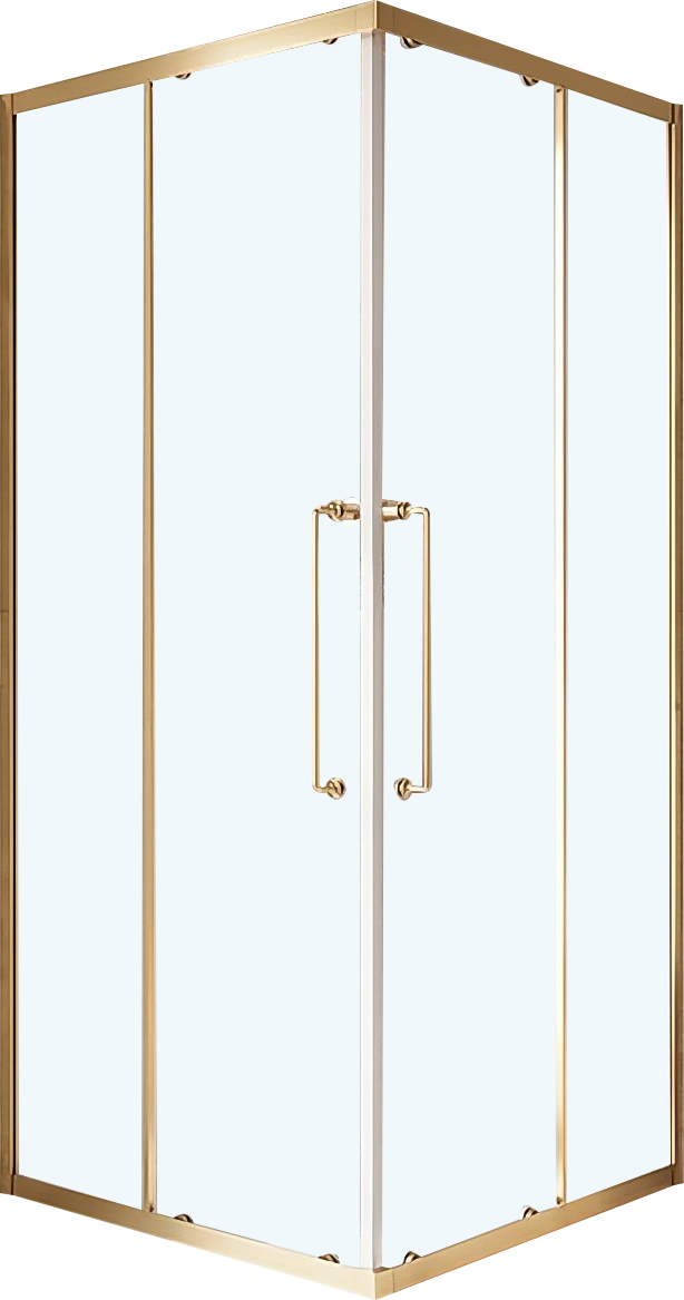 Душевой уголок Cezares Relax RELAX-304-A-2-90-C-BORO 90x90, профиль брашированное золото