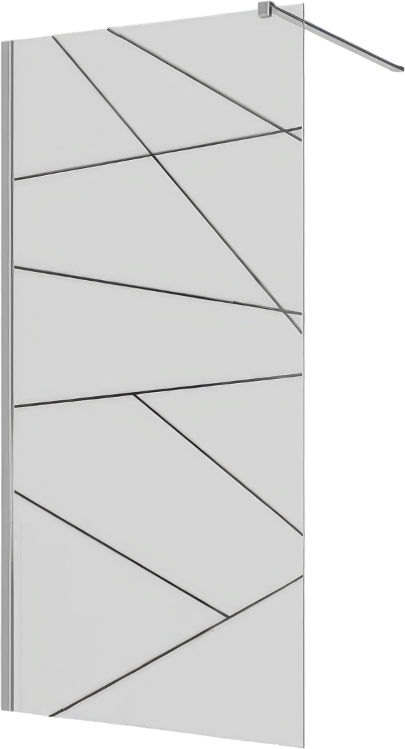 Душевая перегородка Ceruttispa Pick T120 120 см, профиль хром