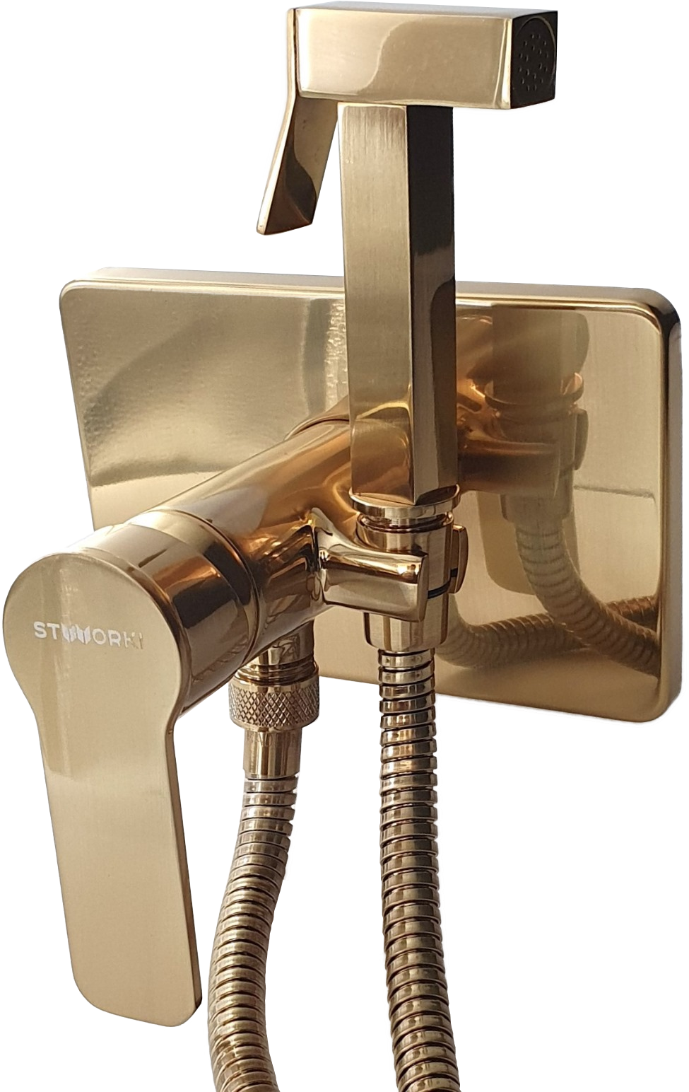Гигиенический душ SW Готланд со смесителем, матовое золото
