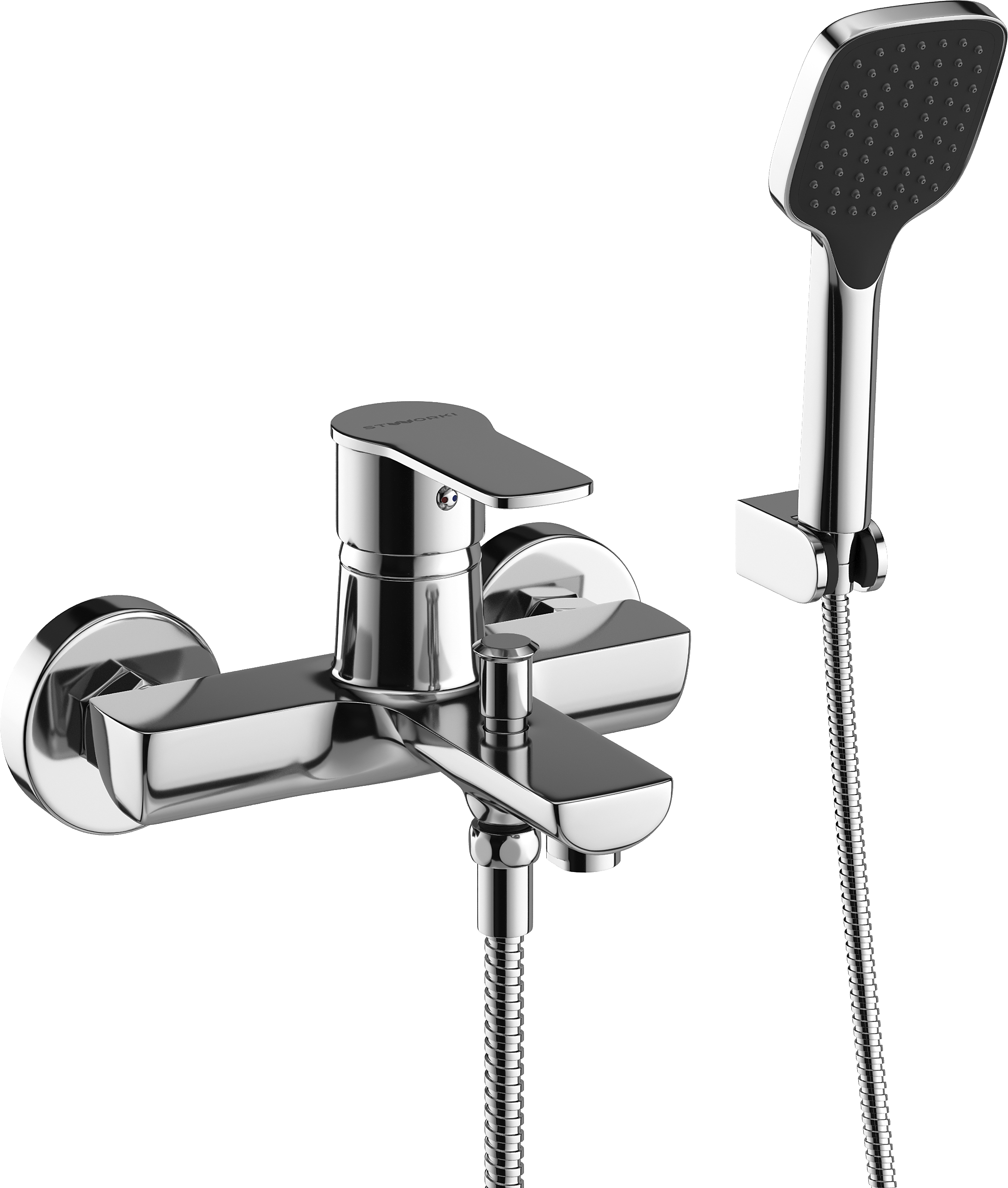 Смеситель для ванны с душем SW Готланд хром
