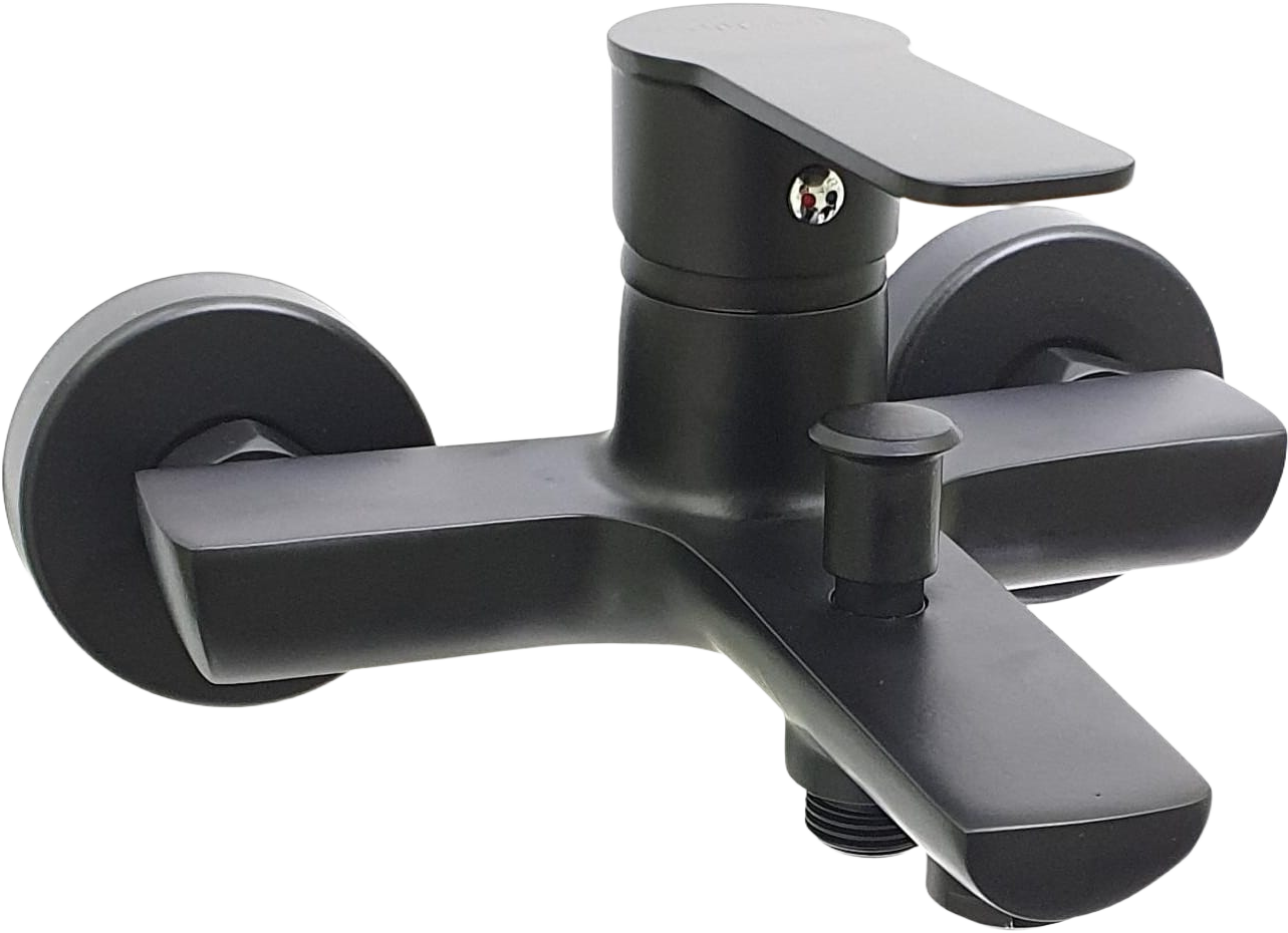 Смеситель для ванны с душем SW Готланд черный матовый