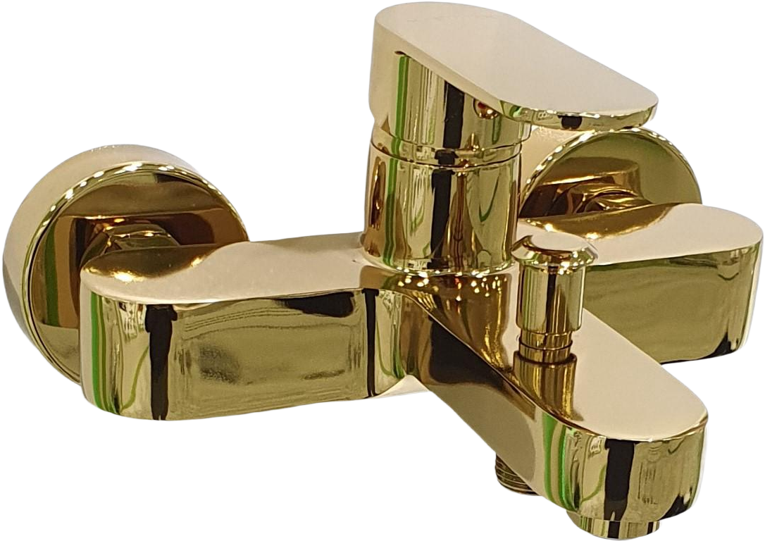 Смеситель для ванны с душем SW Вестфолл глянцевое золото