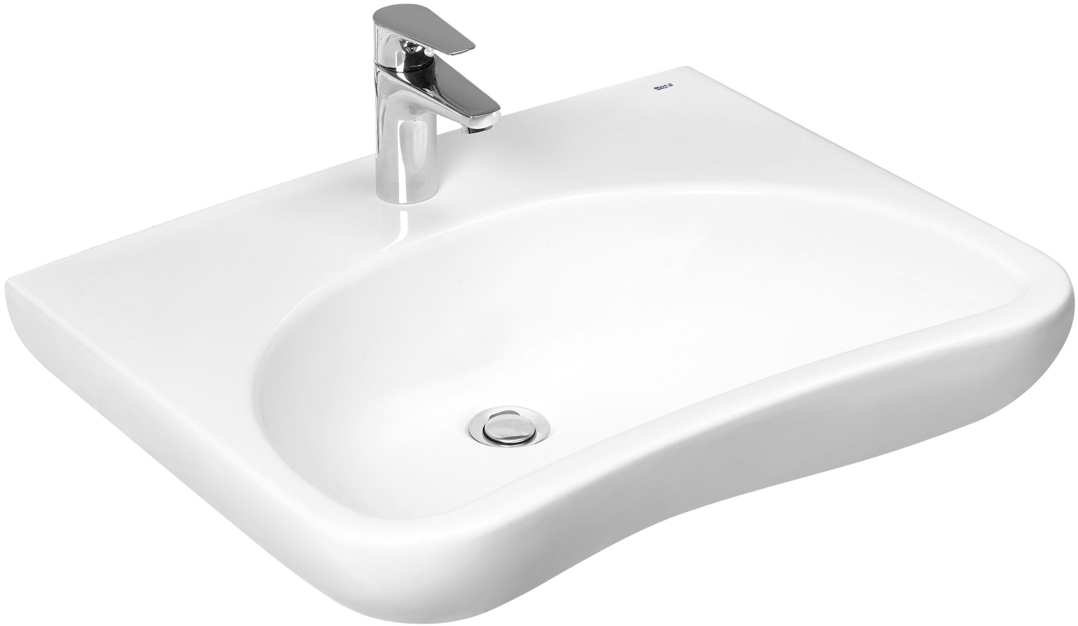 Раковина подвесная Roca Access ZRU9307659 64 глянцевая белая, прямоугольная