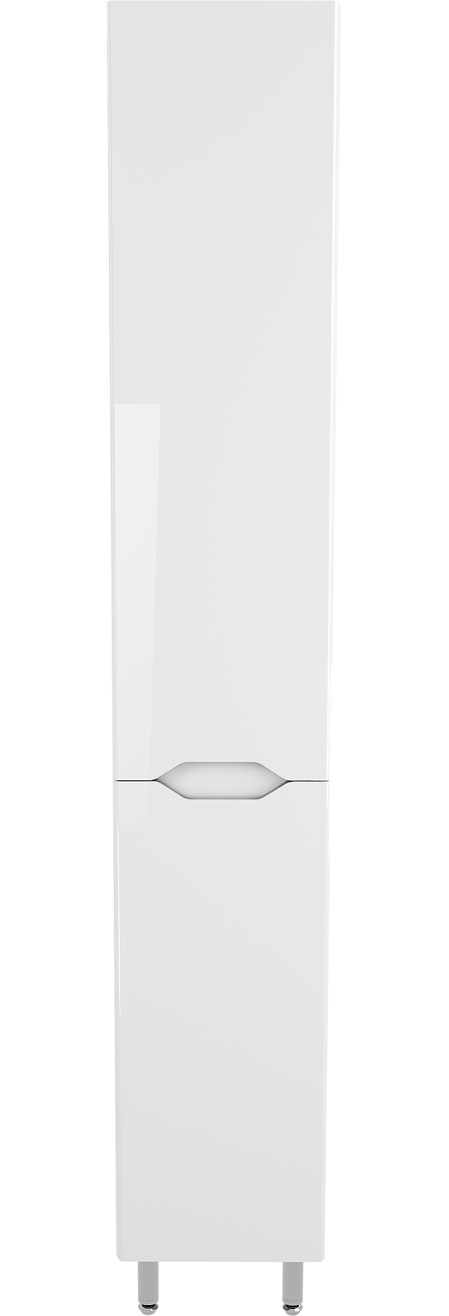 Шкаф-пенал для ванной Style Line Марелла 30 антискрейтч, белый глянец