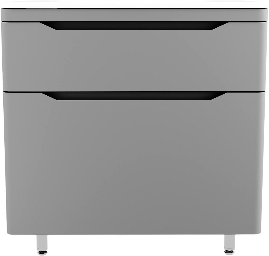 Тумба под раковину без столешницы Style Line Марелла 80 напольная, антискрейтч, серая