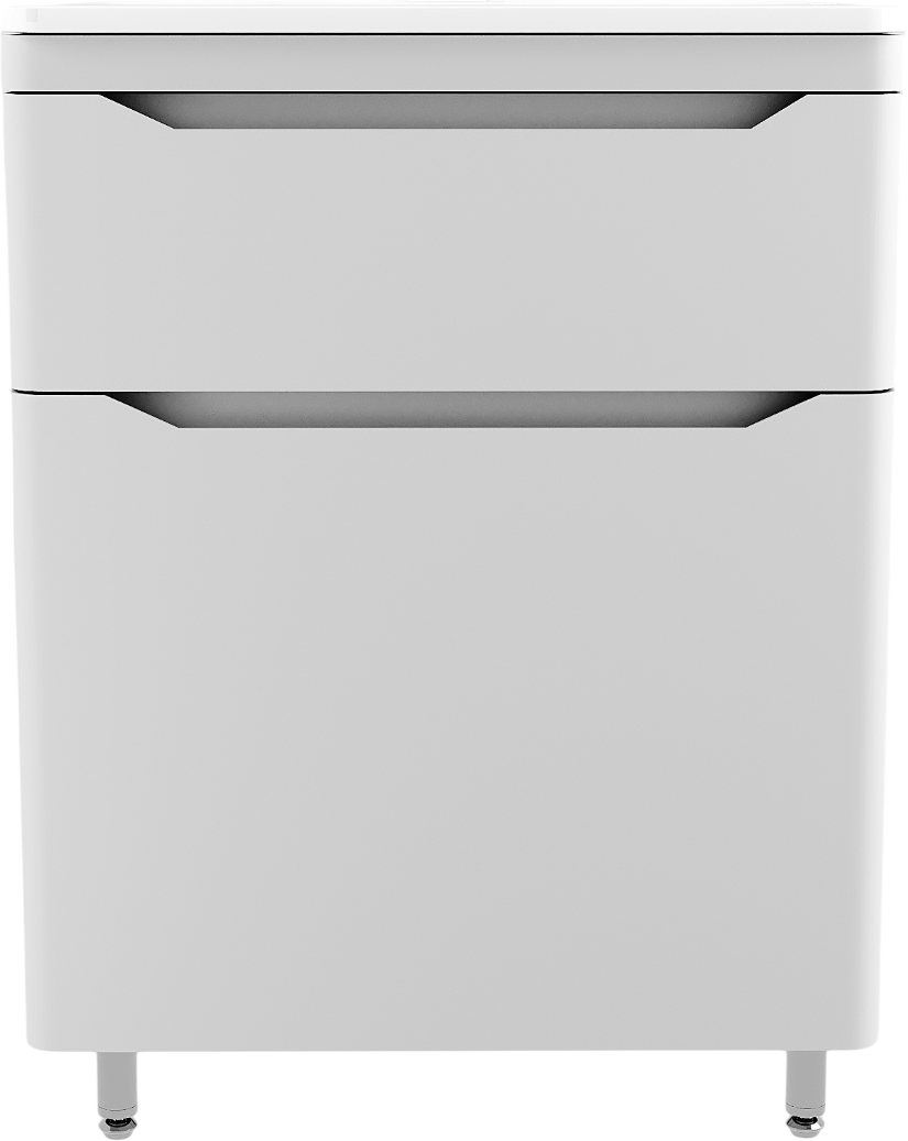 Тумба под раковину без столешницы Style Line Марелла 60 напольная, антискрейтч белая матовая