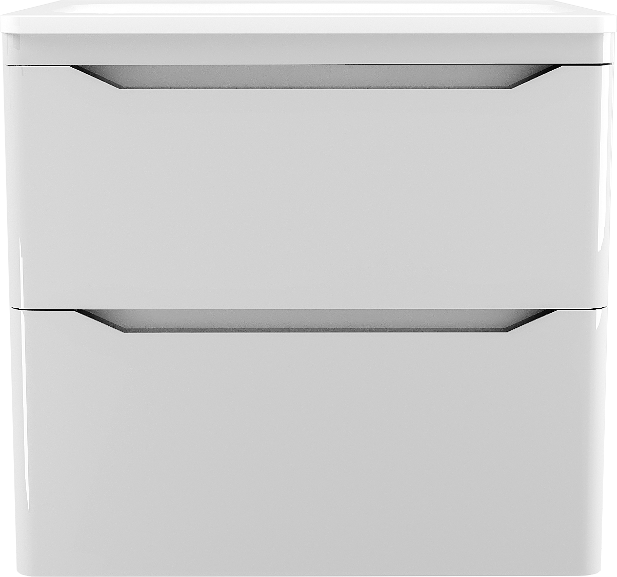 Тумба под раковину без столешницы Style Line Марелла 60 подвесная, антискрейтч, белый глянец