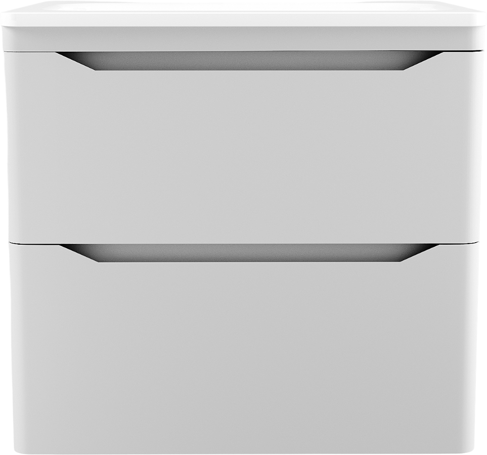 Тумба под раковину без столешницы Style Line Марелла 60 подвесная, антискрейтч, белая матовая