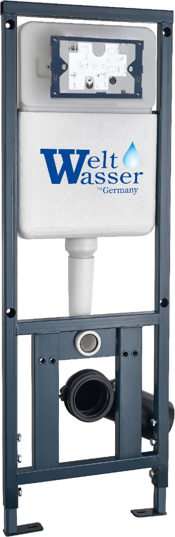 Инсталляция для унитаза Weltwasser WW Marberg 410 крепление к полу и стене, с регулировкой по высоте, с шумоизоляцией