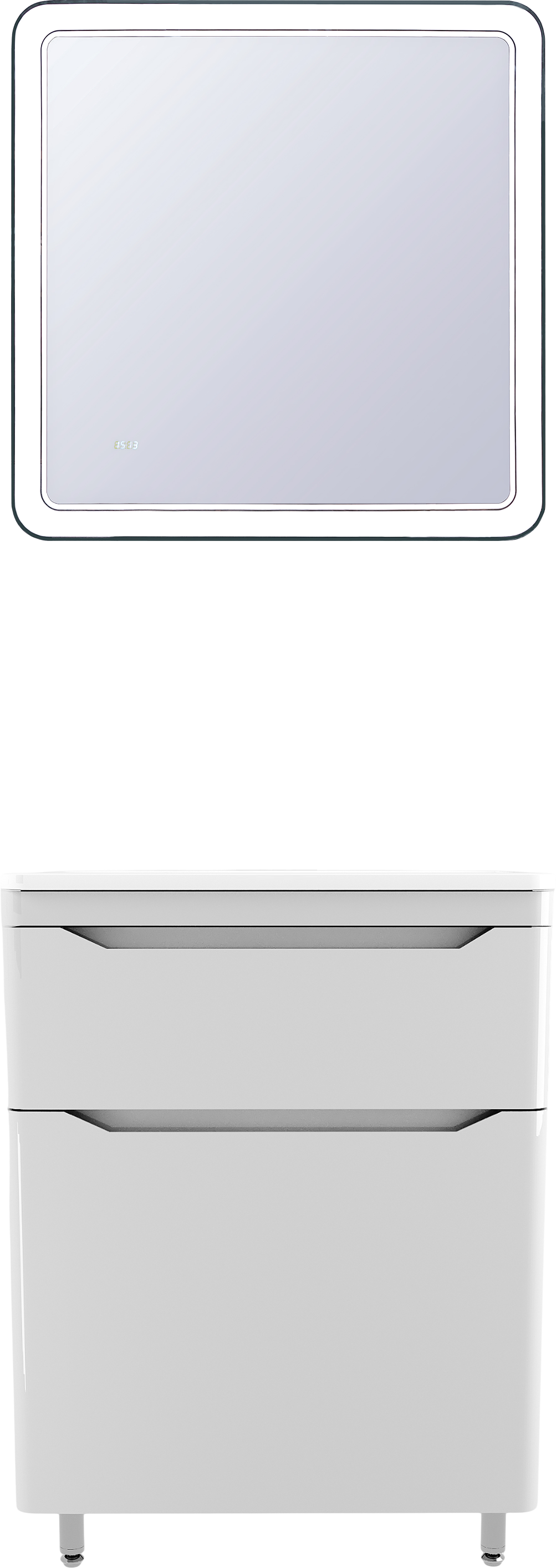 Мебель для ванной комнаты Style Line Марелла 60 напольная, белый глянец