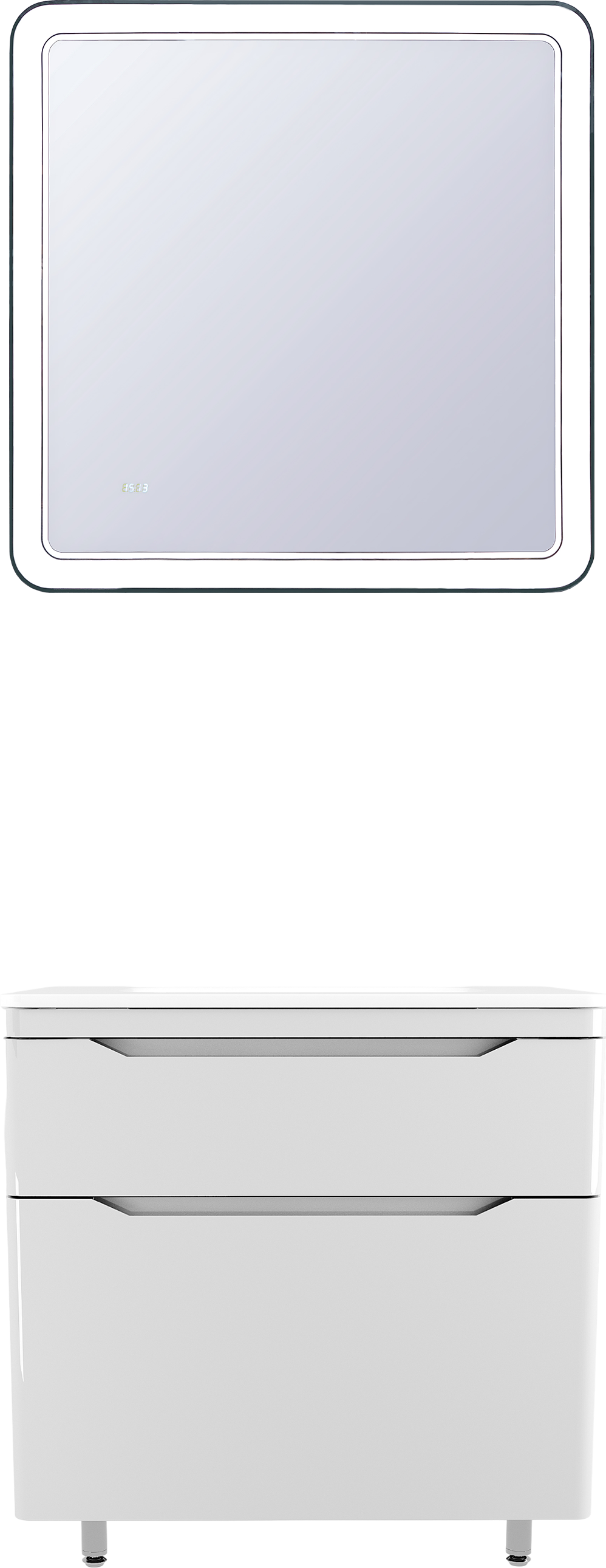 Мебель для ванной комнаты Style Line Марелла 80 напольная, белый глянец