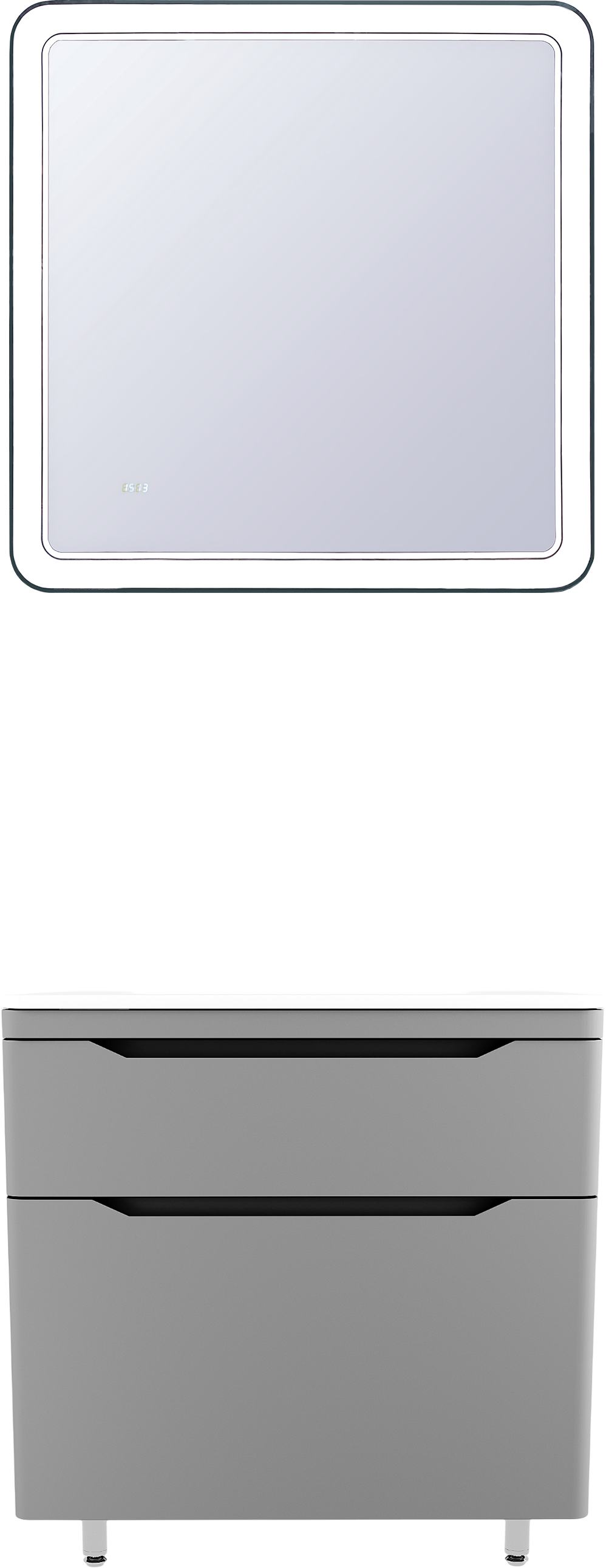 Мебель для ванной комнаты Style Line Марелла 80 напольная, серая