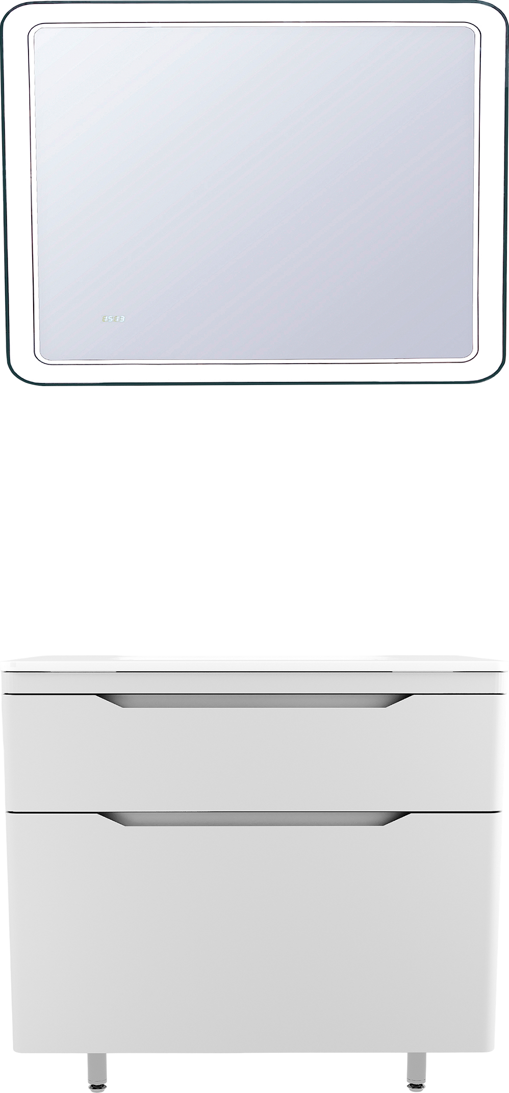 Мебель для ванной комнаты Style Line Марелла 90 напольная, белая матовая