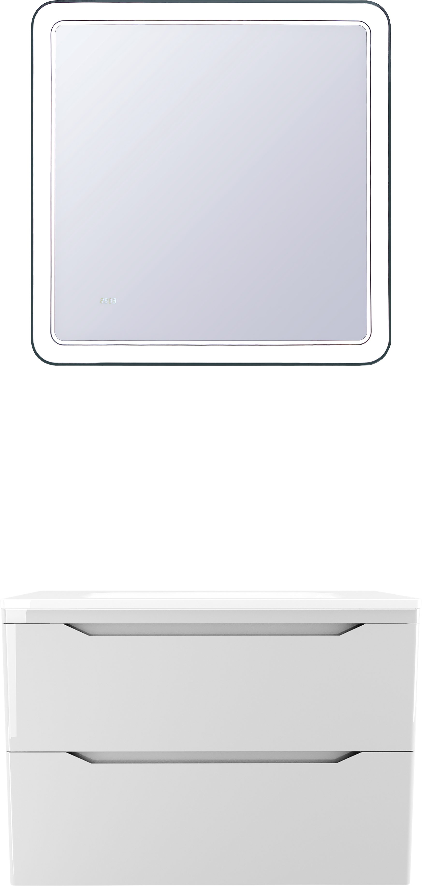 Мебель для ванной комнаты Style Line Марелла 80 подвесная, белый глянец