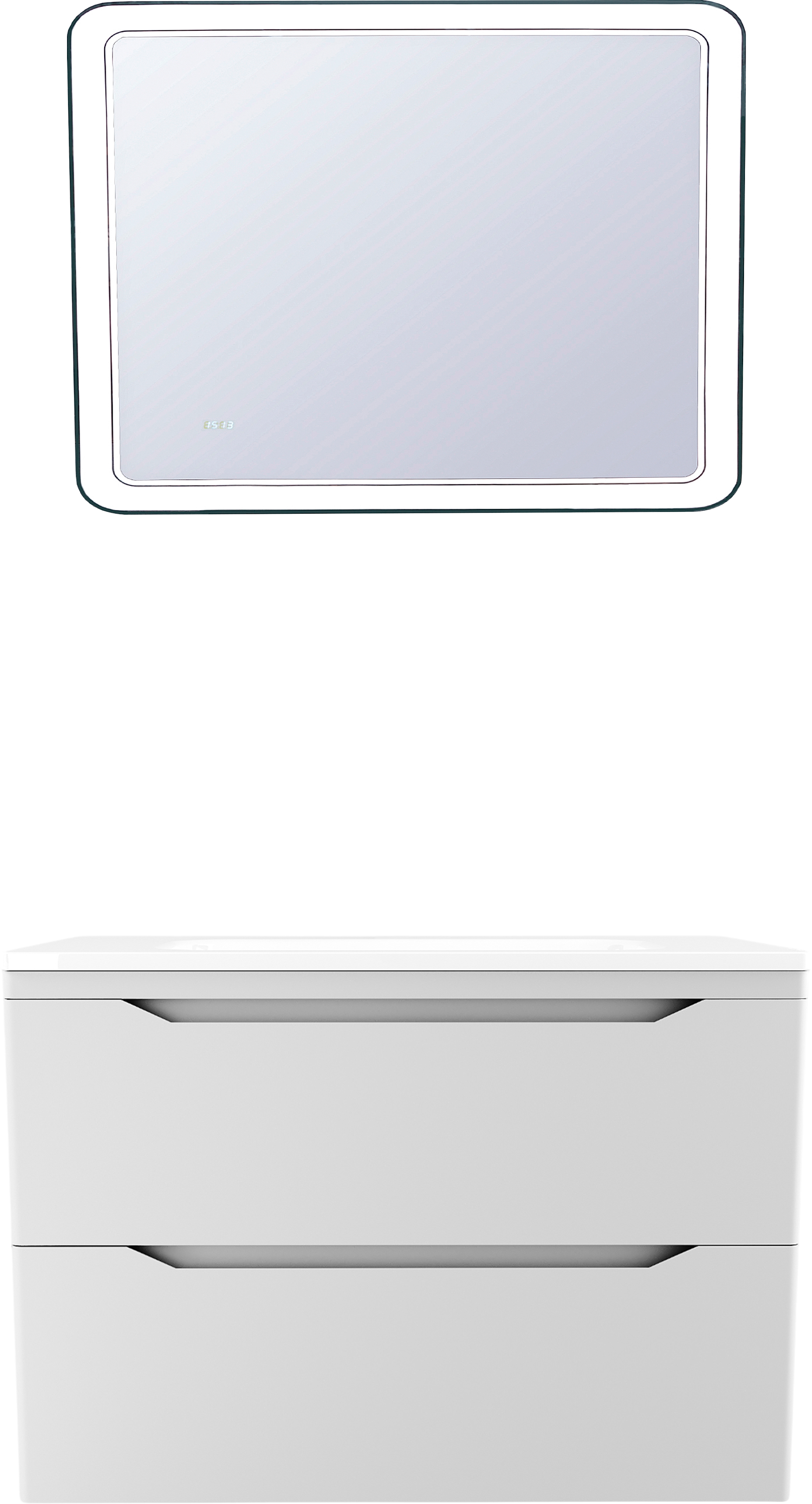 Мебель для ванной комнаты Style Line Марелла 90 подвесная, белая матовая