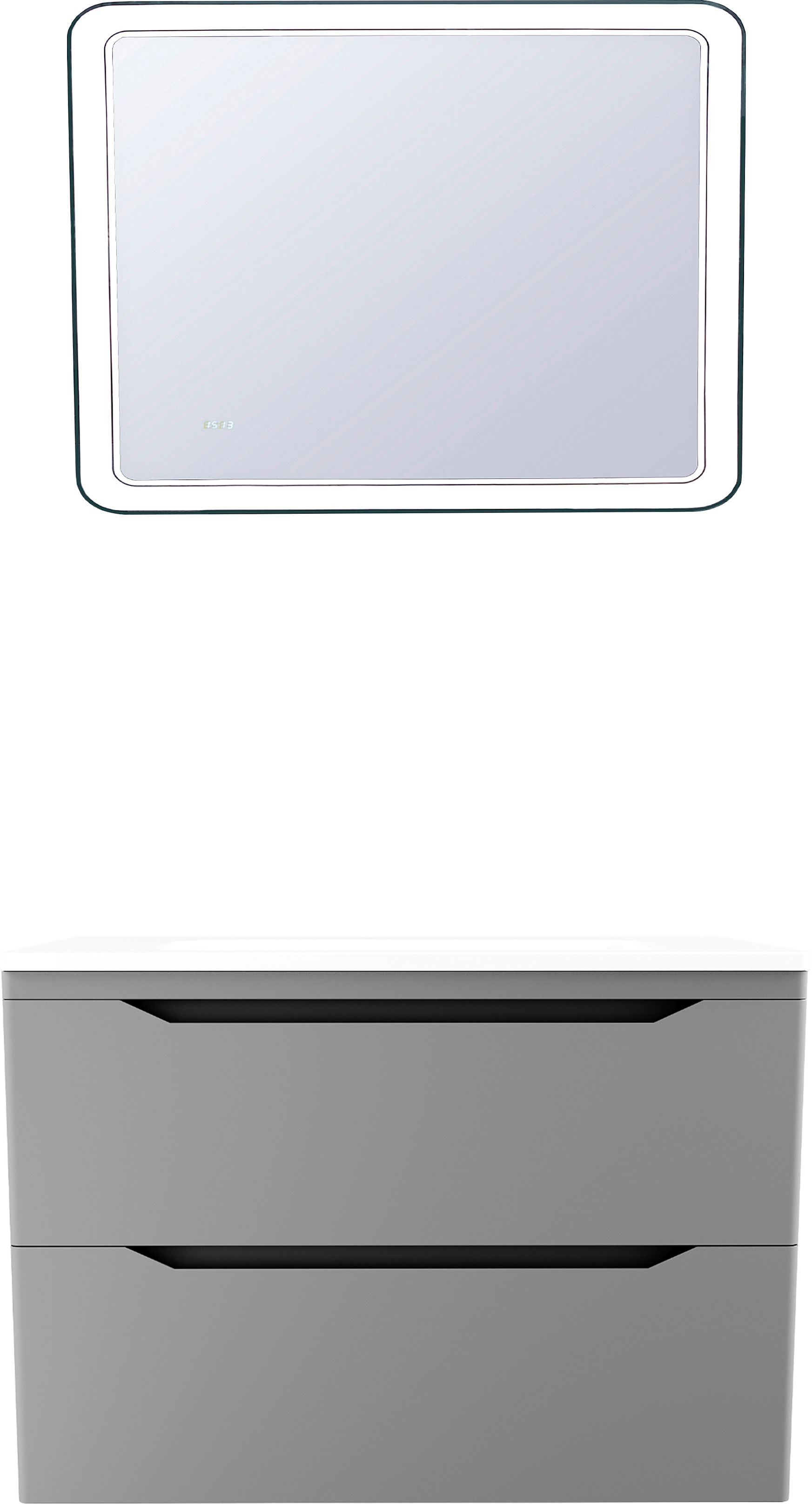 Мебель для ванной комнаты Style Line Марелла 90 подвесная, серая