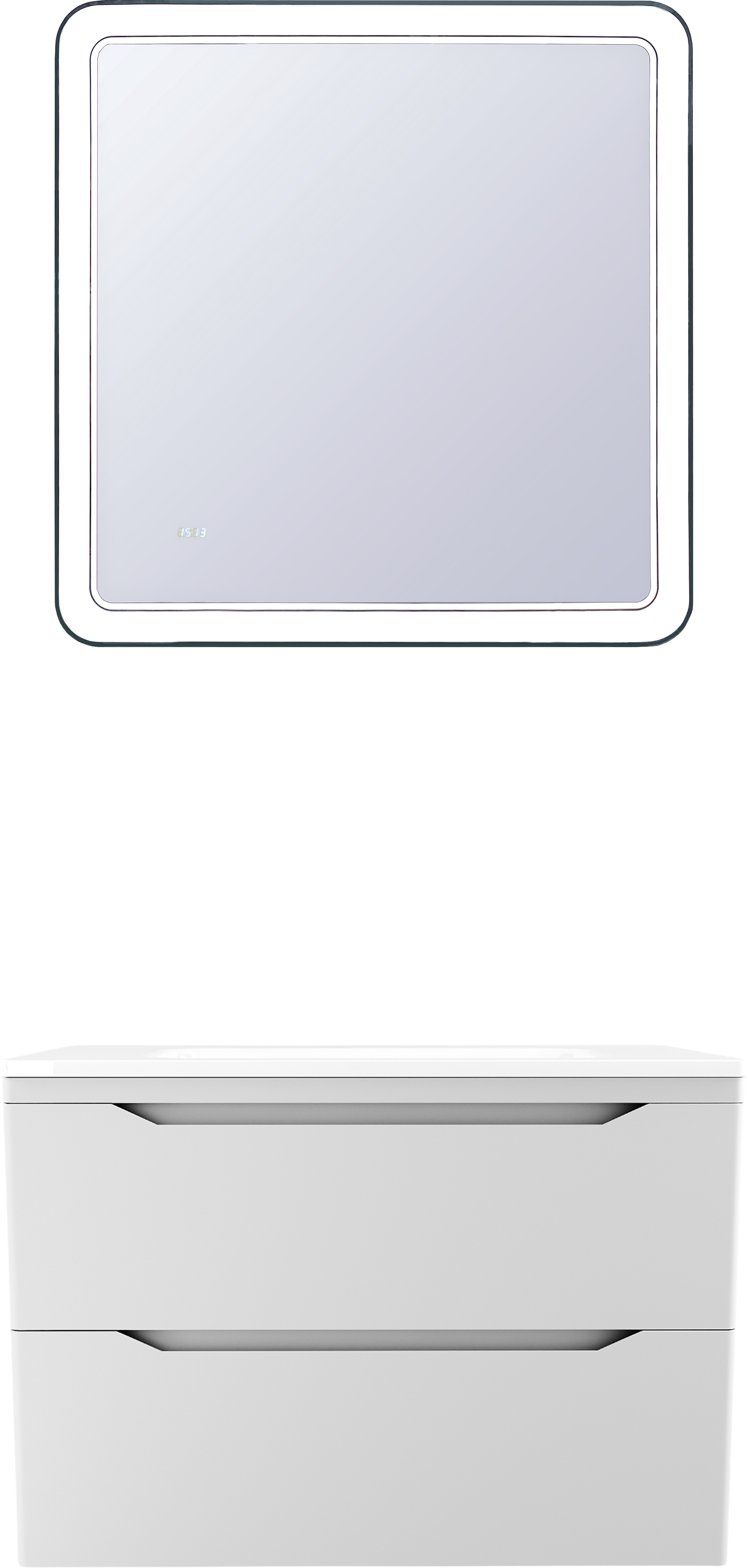 Мебель для ванной комнаты Style Line Марелла 80 подвесная, белая матовая