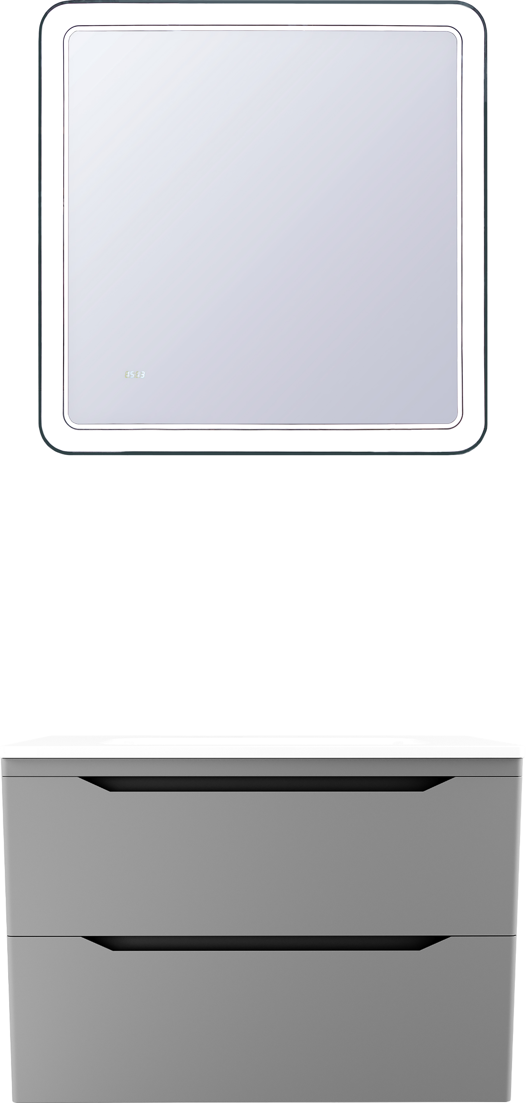 Мебель для ванной комнаты Style Line Марелла 80 подвесная, серая