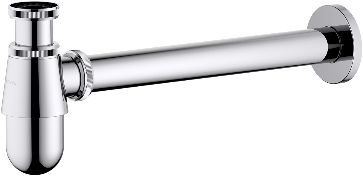 Сифон для раковины AQUATEK AQ6014CR 32 мм, бутылочный, хром
