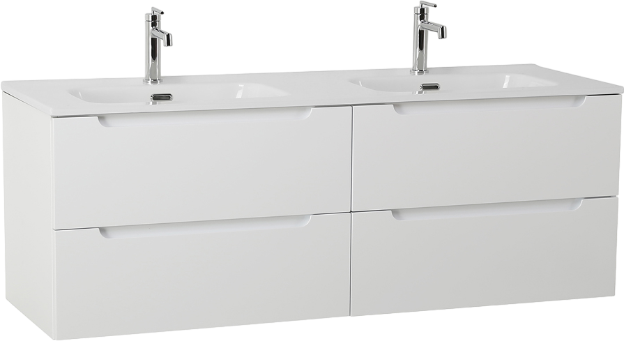 Тумба под раковину без столешницы BelBagno Etna 120 для двоих, bianco lucido