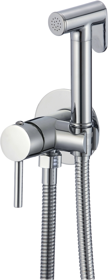 Гигиенический душ D-lin D183202 со смесителем, хром, С ВНУТРЕННЕЙ ЧАСТЬЮ