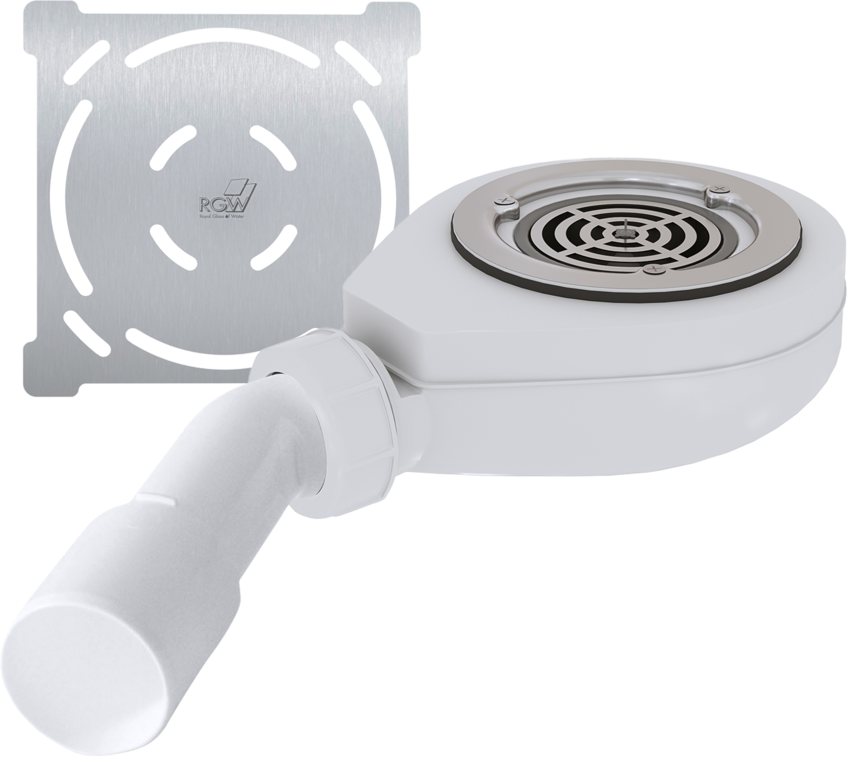 Сифон для поддона RGW S-016 90 мм, глянцевый хром