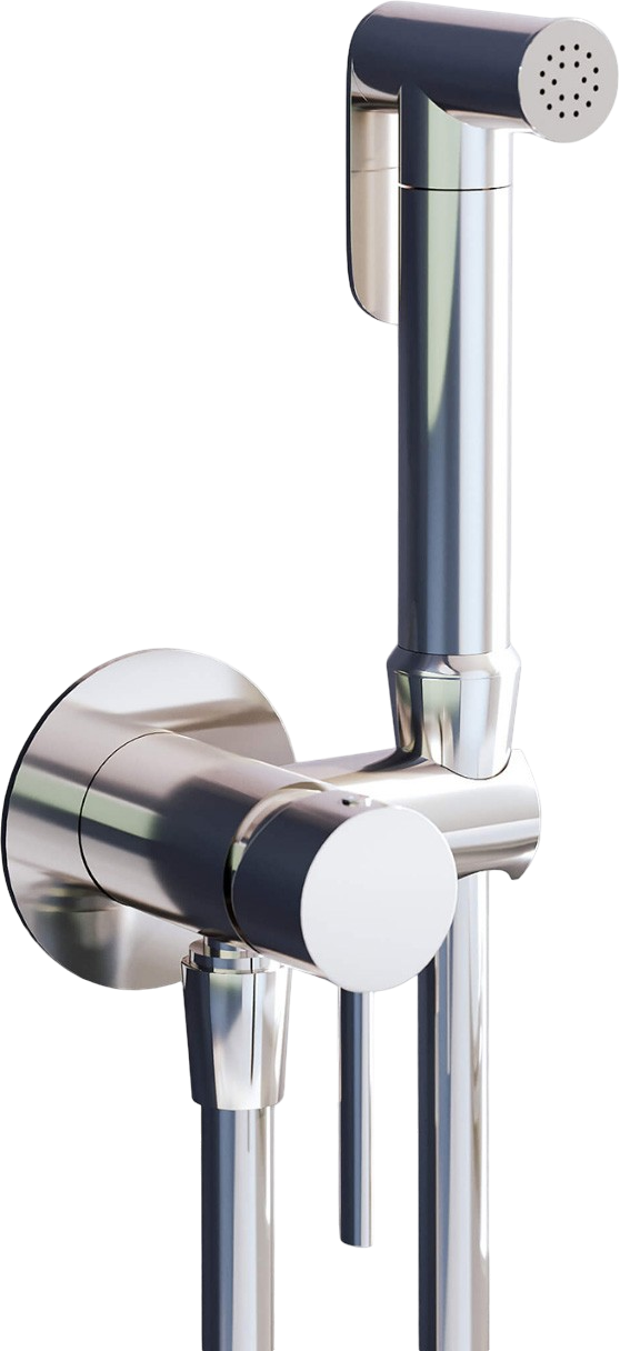 Гигиенический душ RGW Shower Panels SP-211 со смесителем, С ВНУТРЕННЕЙ ЧАСТЬЮ, хром