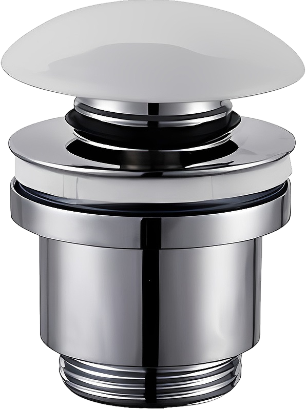 Донный клапан для раковины Haiba HB64-8 без перелива, белый