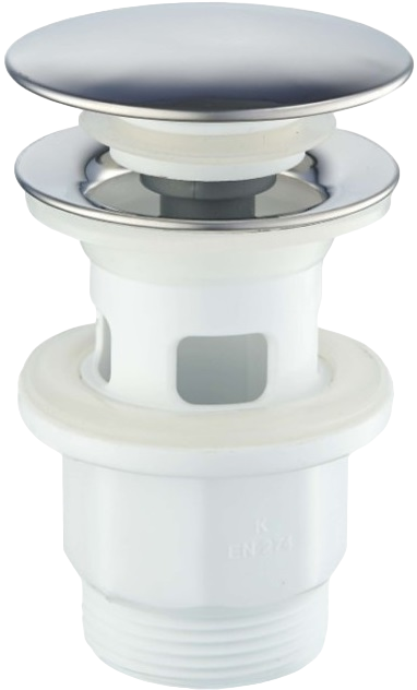 Донный клапан для раковины Haiba HB65-4 с переливом, хром