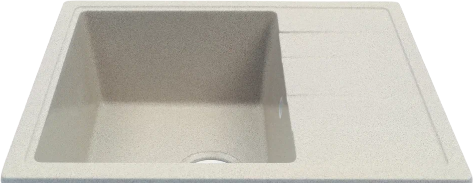 Мойка кухонная Alcora Римма 5714S-17 бежевая, с сифоном