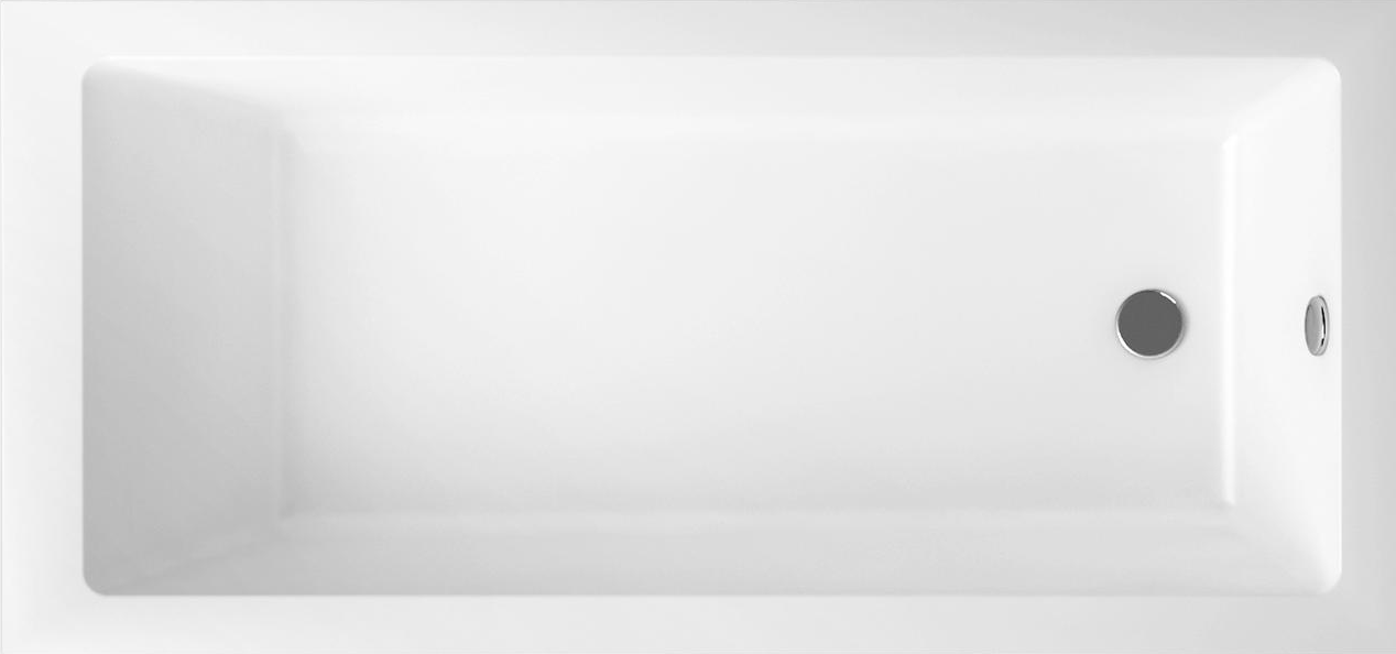 Акриловая ванна Lavinia Boho Element 170x80 см, встраиваемая, белый глянец, с каркасом