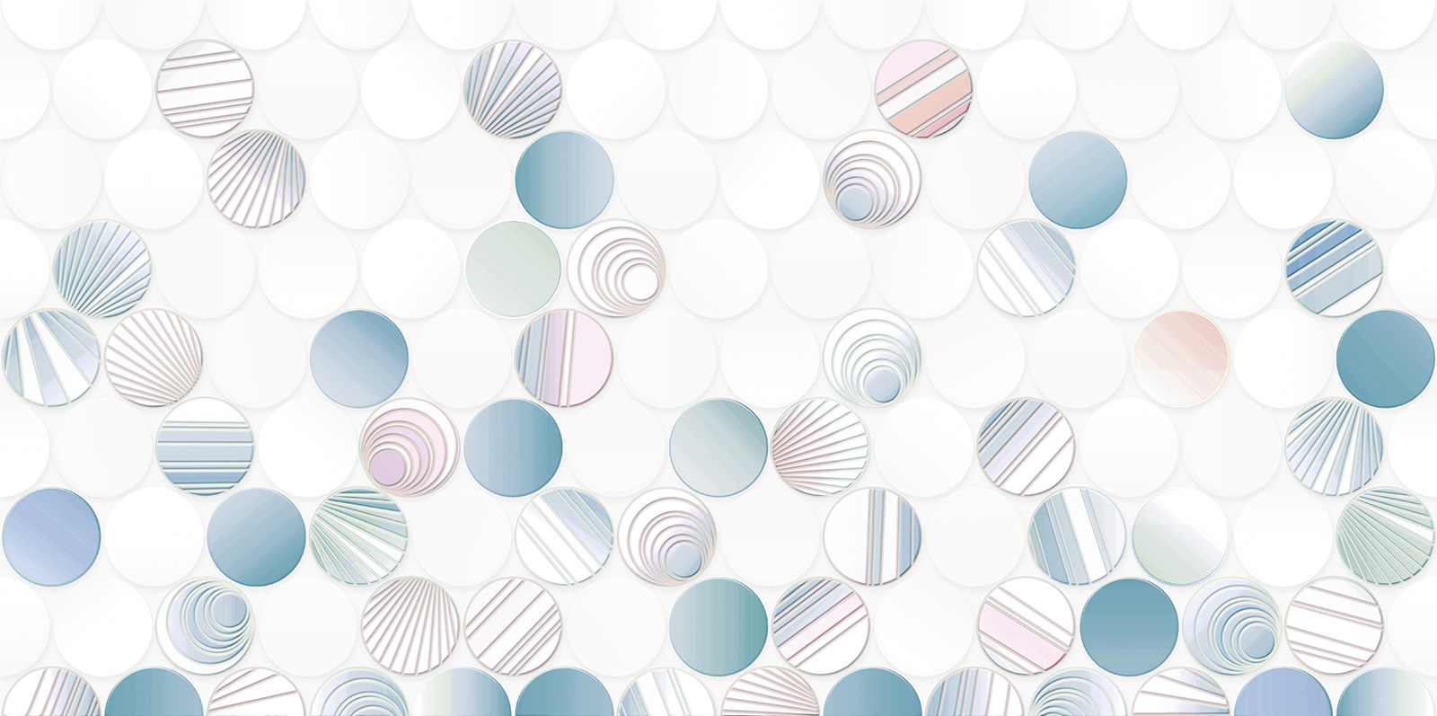 Керамическая плитка настенная Alma Ceramica Bolle TWU09BOL006 глянцевая, 24,9x50 голубая