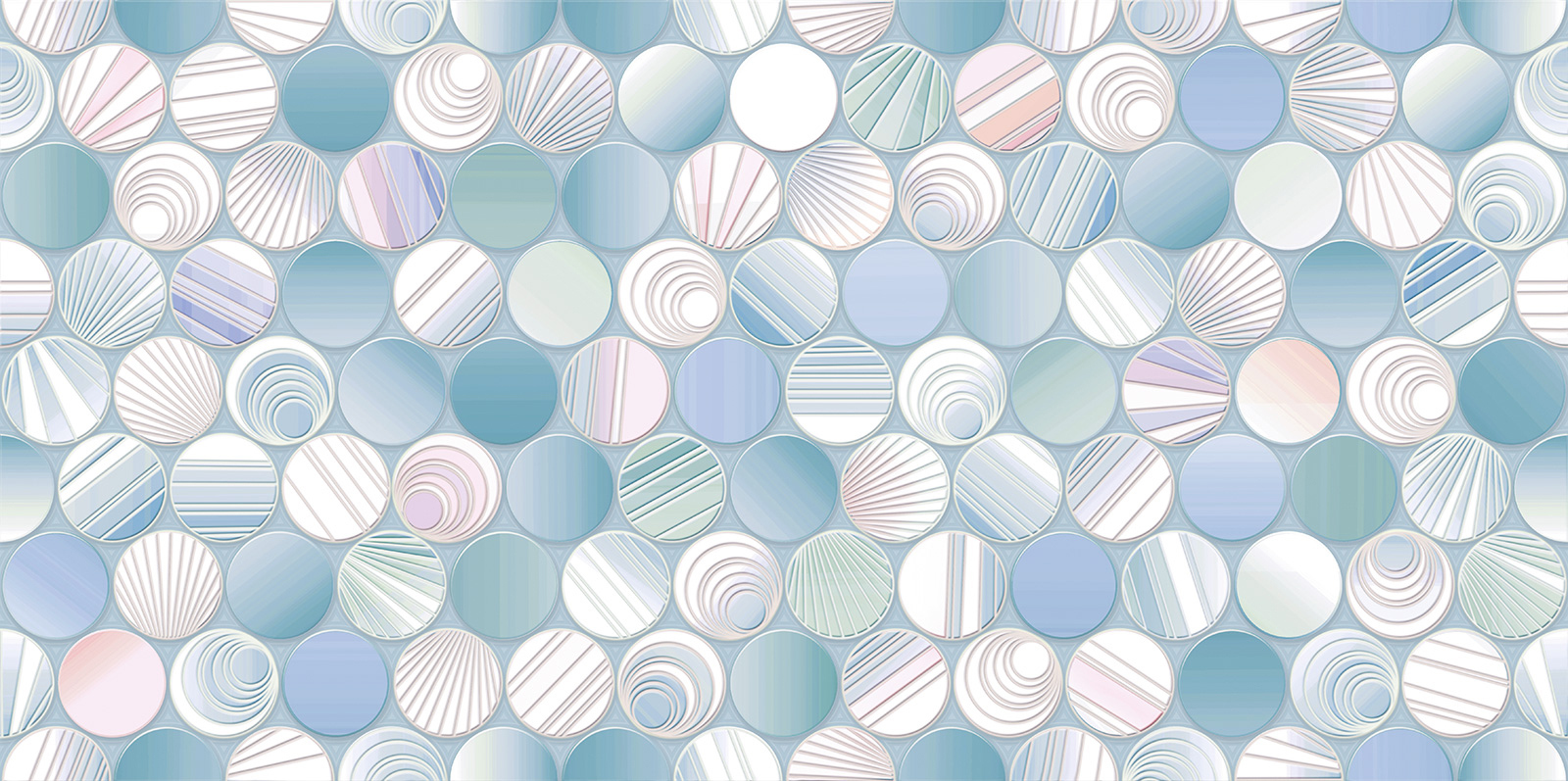 Керамическая плитка настенная Alma Ceramica Bolle TWU09BOL016 глянцевая, 24,9x50 голубая