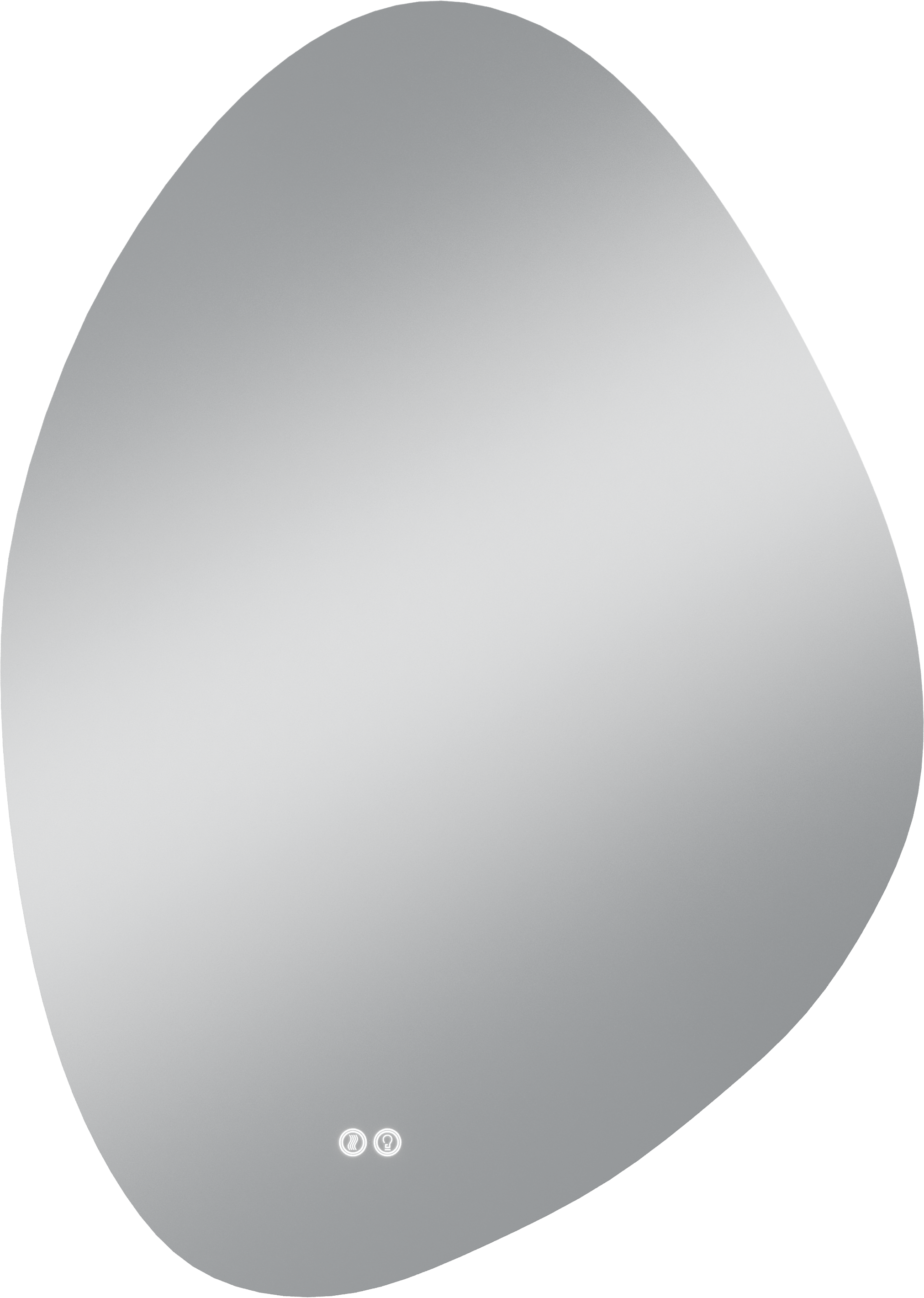 Зеркало STWORKI Муле 50x60 c подсветкой, с подогревом, с регулировкой яркости, влагозащитное, сенсорное