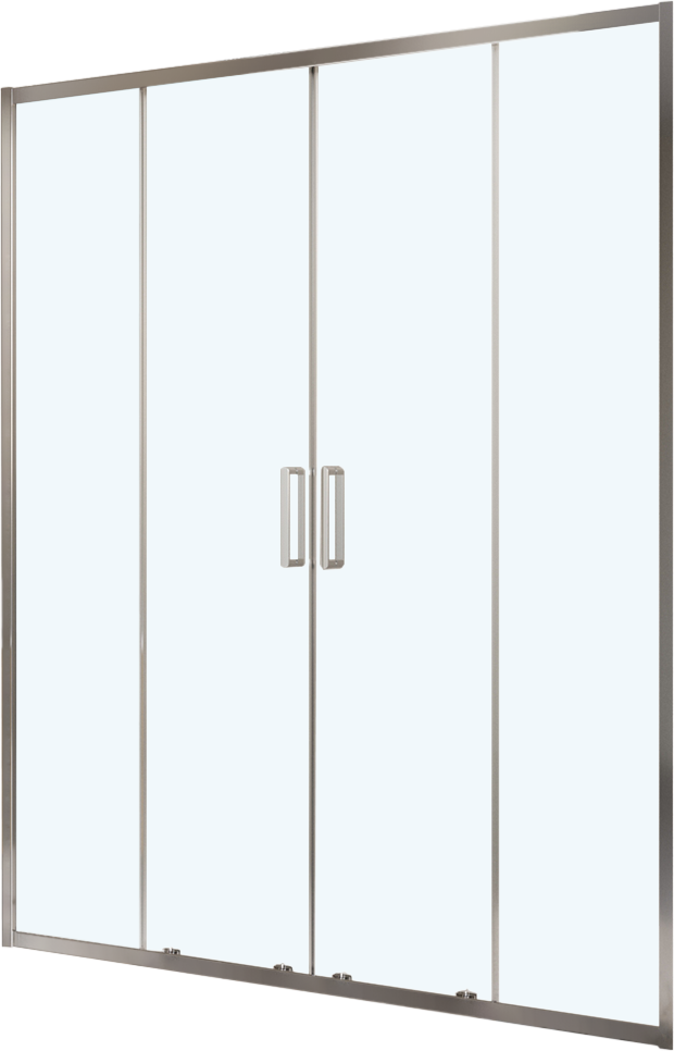 Душевая дверь в нишу BelBagno Luce BF-2-160-C-Cr профиль хром, стекло прозрачное