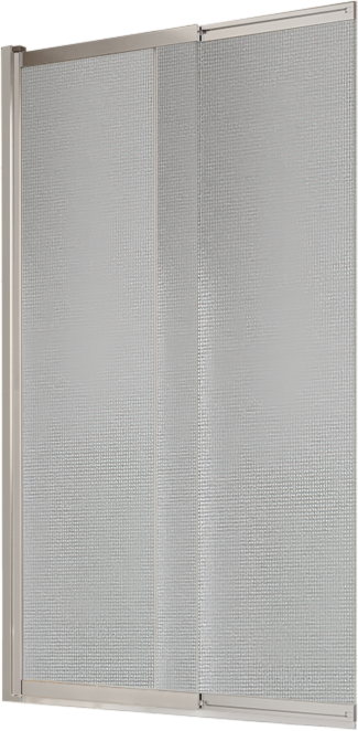 Шторка на ванну BelBagno Luce VF-11-90/145-P-Cr профиль хром, стекло рифленое